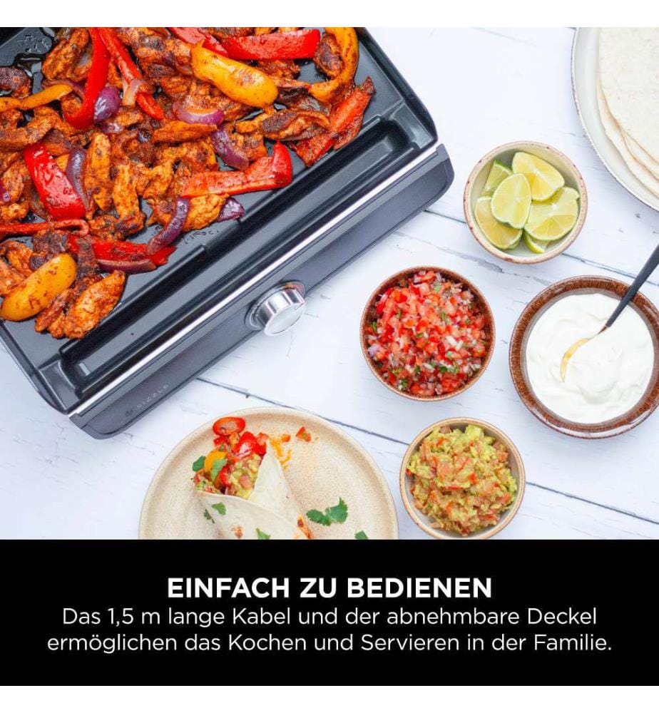 GR101CH Sizzle Grillplatte und Plancha - Schwarz