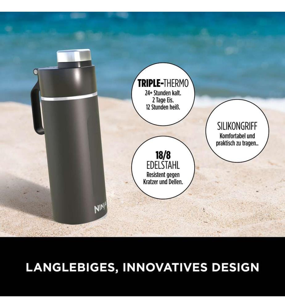 530 ml Reiseflasche - Schwarz