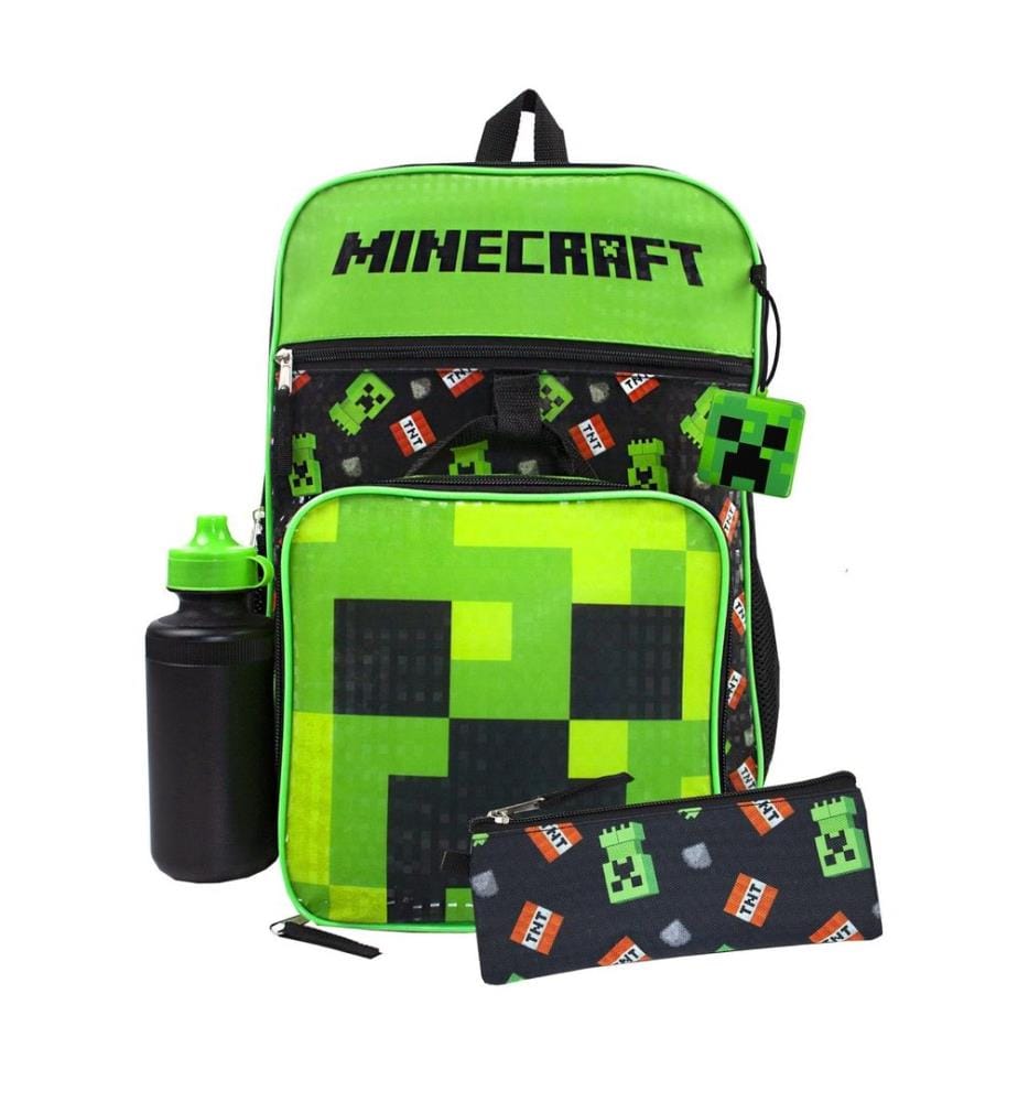 Minecraft TNT Creeper Zaino Set Misura Confezione 5