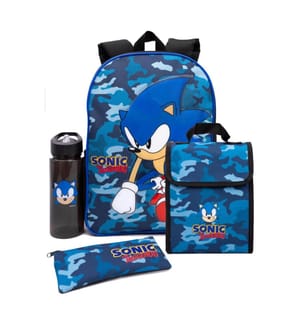 Sonic The Hedgehog - Rucksack  Set Tarnmuster