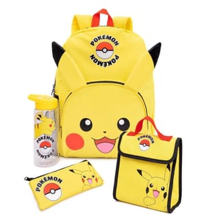 Pokemon Pikachu Lunch Bag And Backpack Set (Pack Of 4)