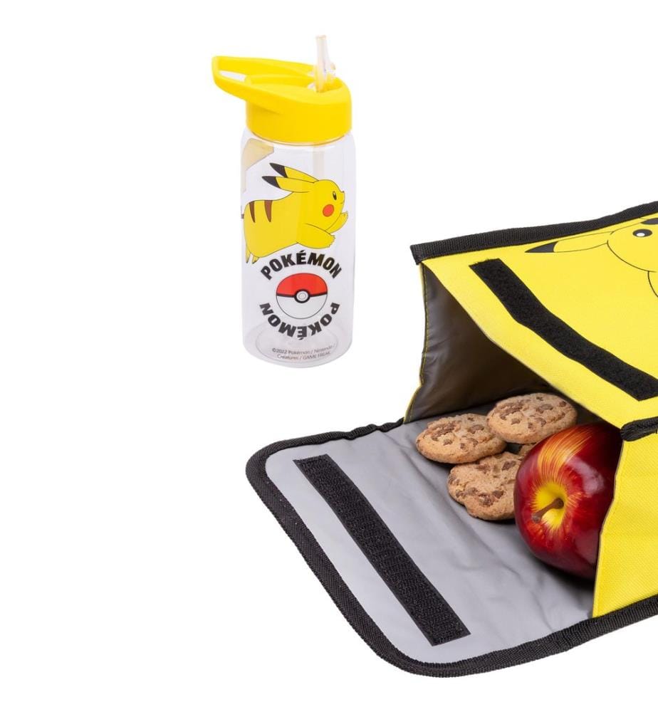 Pokemon Borsa Pranzo e ZainoPikachu  Set Misura Confezione 4
