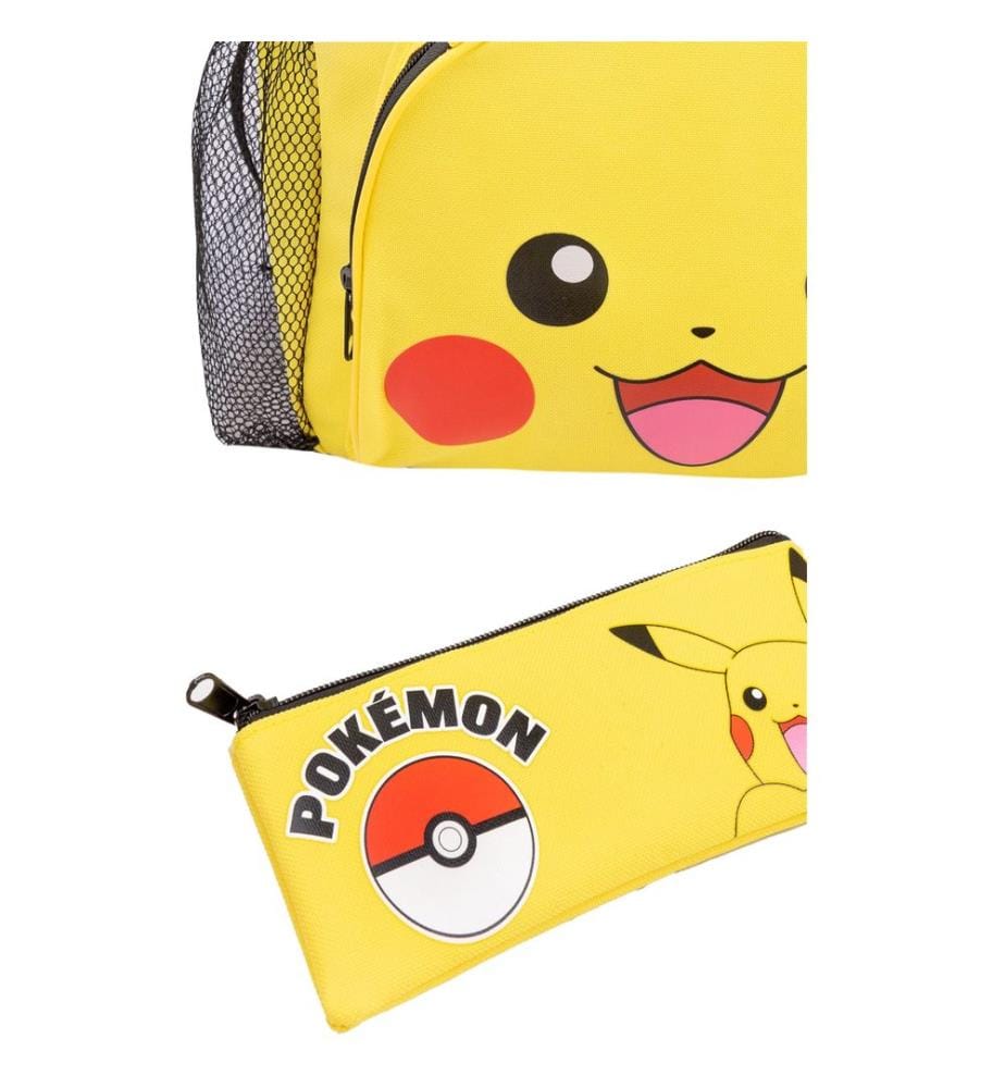 Pokemon Borsa Pranzo e ZainoPikachu  Set Misura Confezione 4