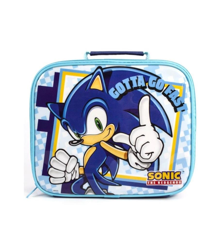 Sonic The Hedgehog Gotta Go Fast Borsa Pranzo con Porta Bottiglia