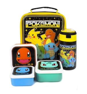 Pokemon Characters Pikachu Lunch Bag and Bottle (Pack of 5)