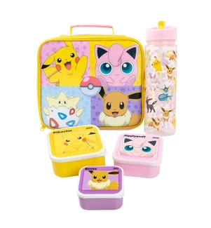Pokemon Girls Pose Lunch Bag and Bottle Set