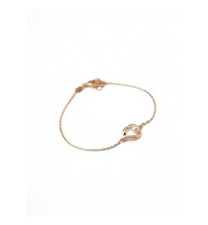 Pandora-Armband mit Zuchtperle - Gold