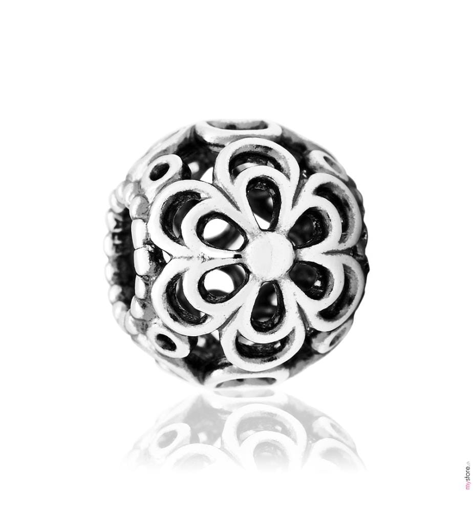 Charm Fleurs Ajouré - Silber
