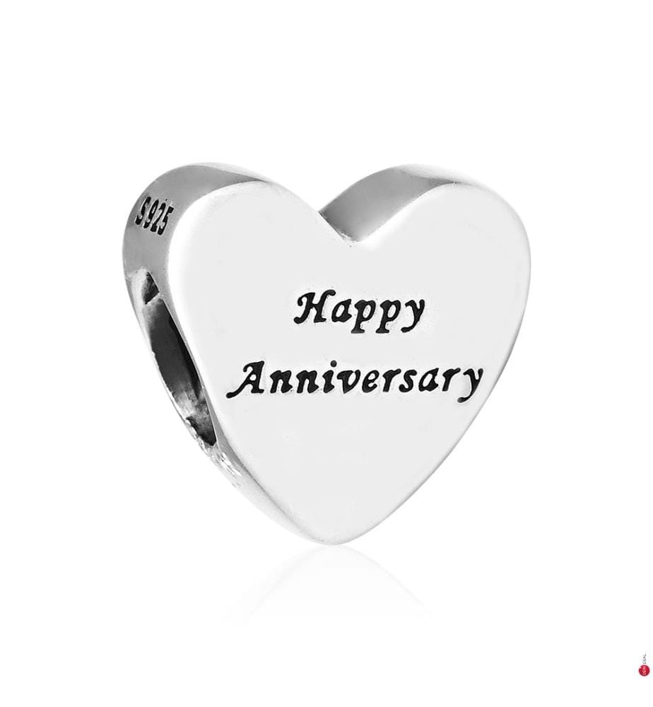 Charm Happy Anniversary - Silber und Gold
