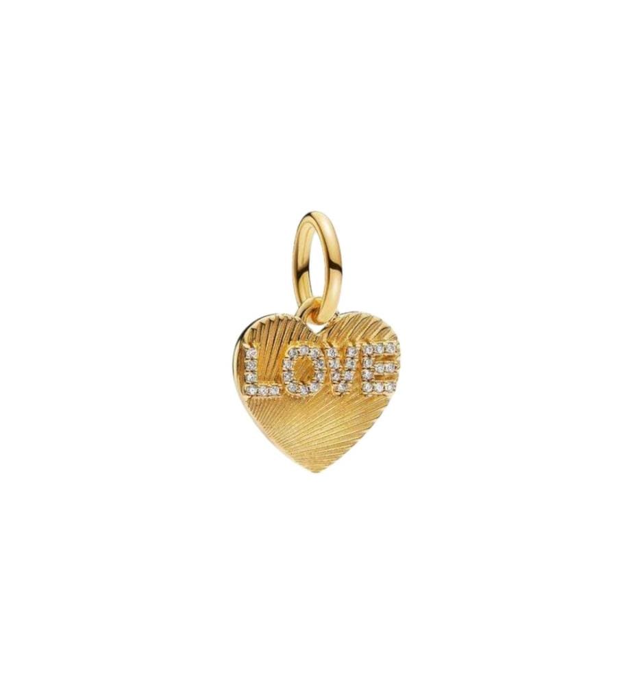 Pendentif en forme de coeur Love - Or