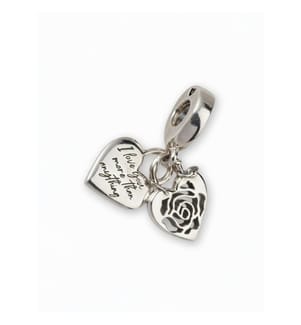 Pendentif Coeur double Ro - Argent