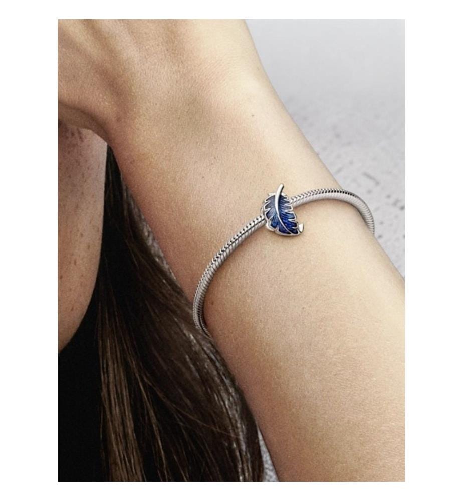 Anhänger „Piuma Curva Blu“ – Blau