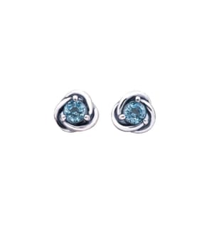 Ohrringe – Blau & Silber