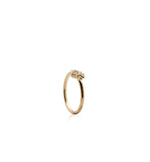 Gold Moments Celestial Sparkling Sun Ring - Klar