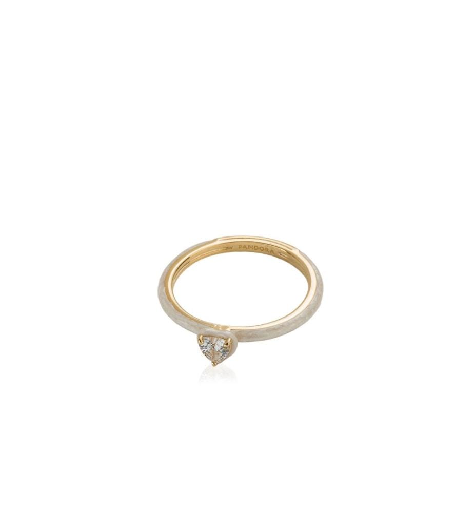 Herz-Chakra-Ring – Goldfarben