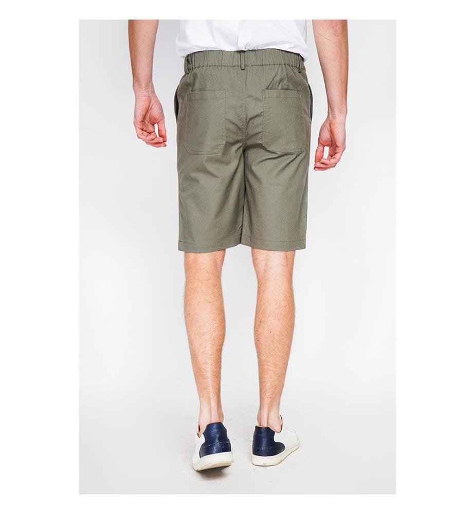 Bermudashorts in Semi-Slim-Passform – Hellkhaki