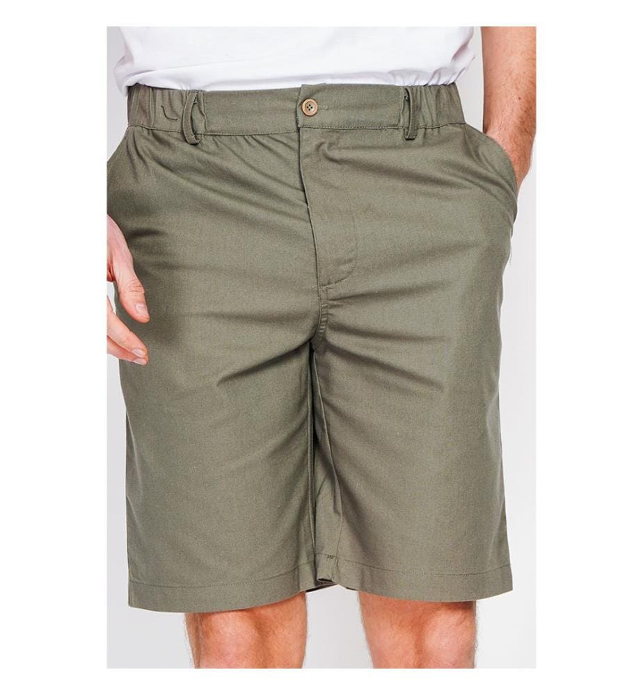 Bermudashorts in Semi-Slim-Passform – Hellkhaki