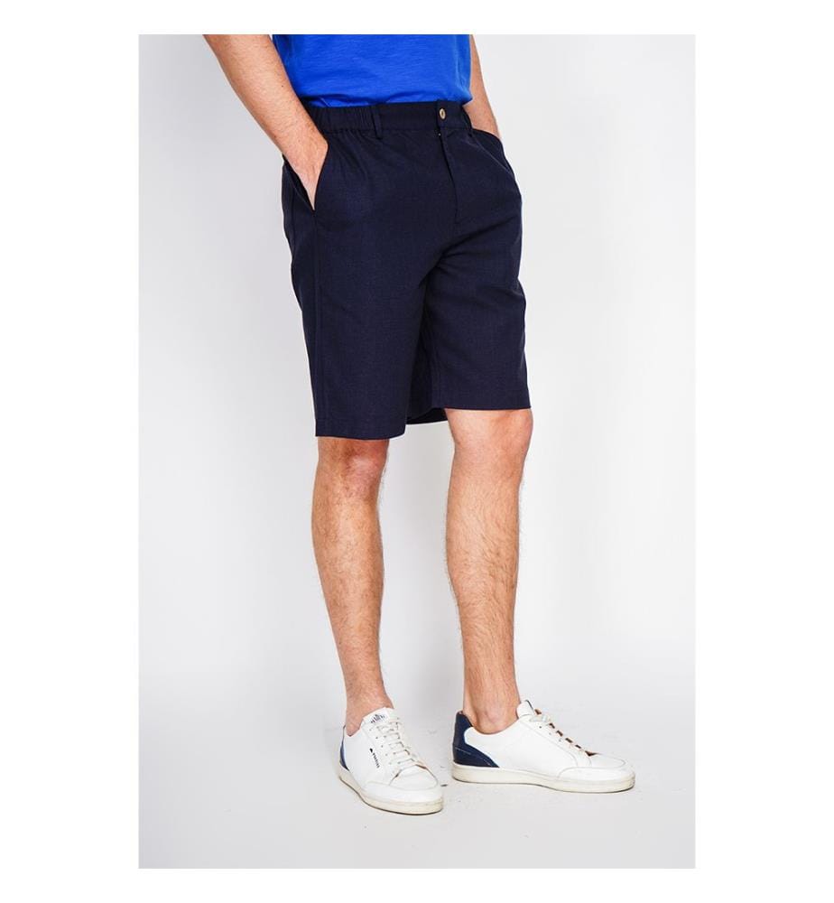 Bermudashorts in Semi-Slim-Passform – Marineblau
