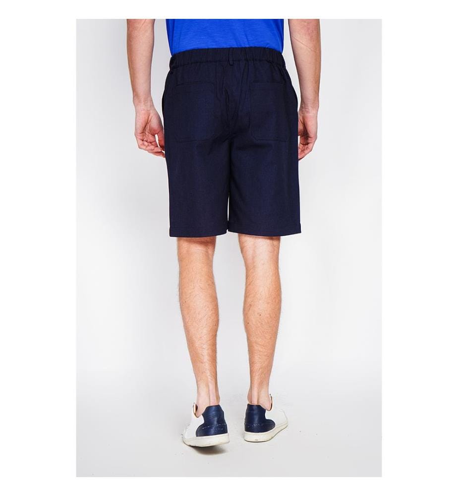 Bermudashorts in Semi-Slim-Passform – Marineblau