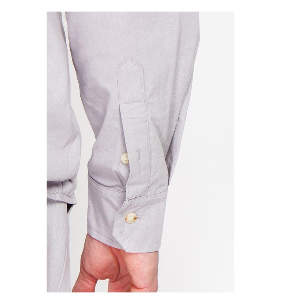 Camicia con colletto alla marina a maniche lunghe - Grigio perla