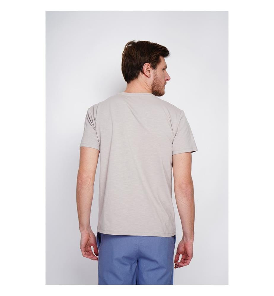 T-shirt col rond manches courtes - Lin