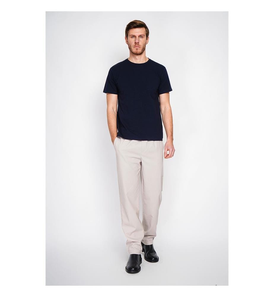T-shirt col rond manches courtes - Bleu marine