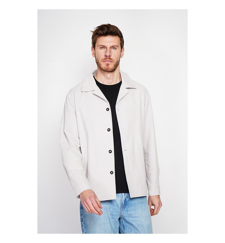 Geknöpfte Jacke – Leinen