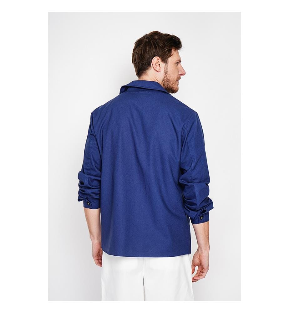 Geknöpfte Jacke – Marineblau