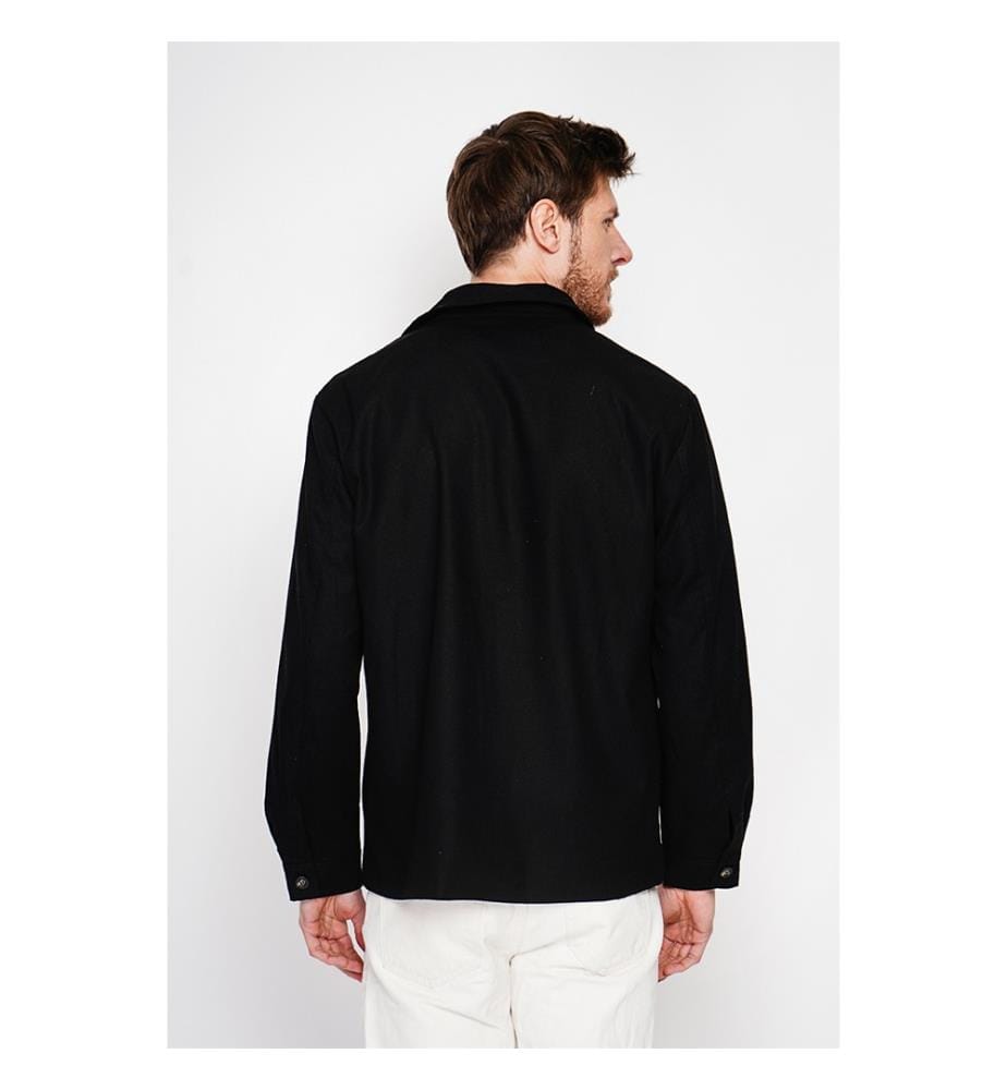 Geknöpfte Jacke – Schwarz