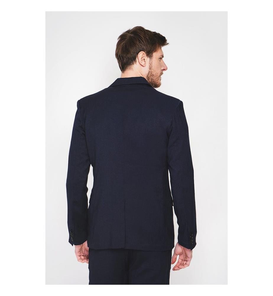 Klassische Zweiknopfjacke – Marineblau