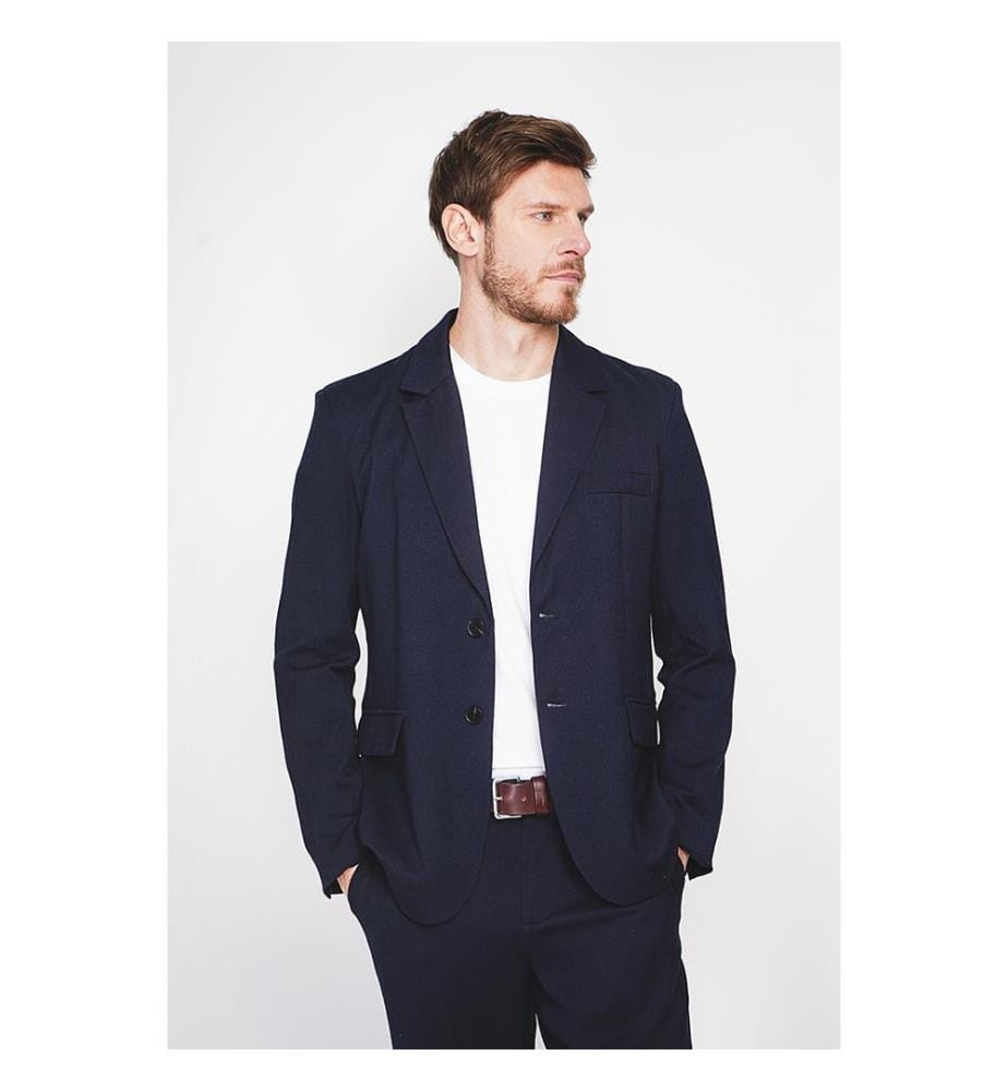 Klassische Zweiknopfjacke – Marineblau