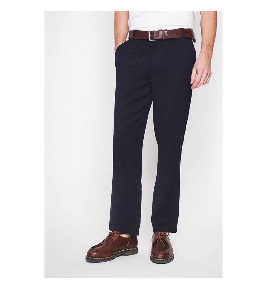 Gerade geschnittene Hose – Marineblau