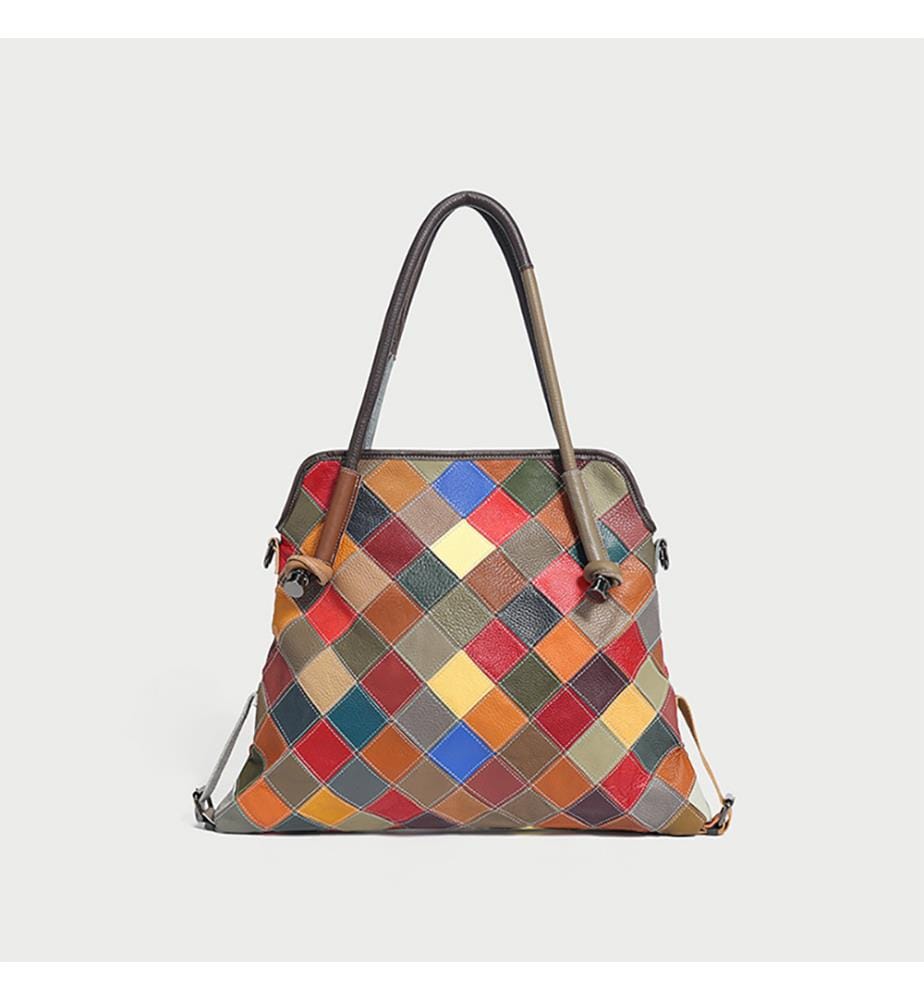 Einkaufstasche Patchwork floral - Mehrfarbig