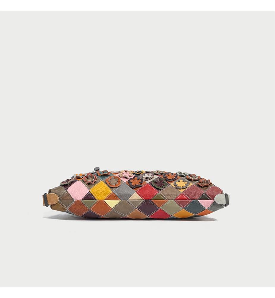 Einkaufstasche Patchwork floral - Mehrfarbig
