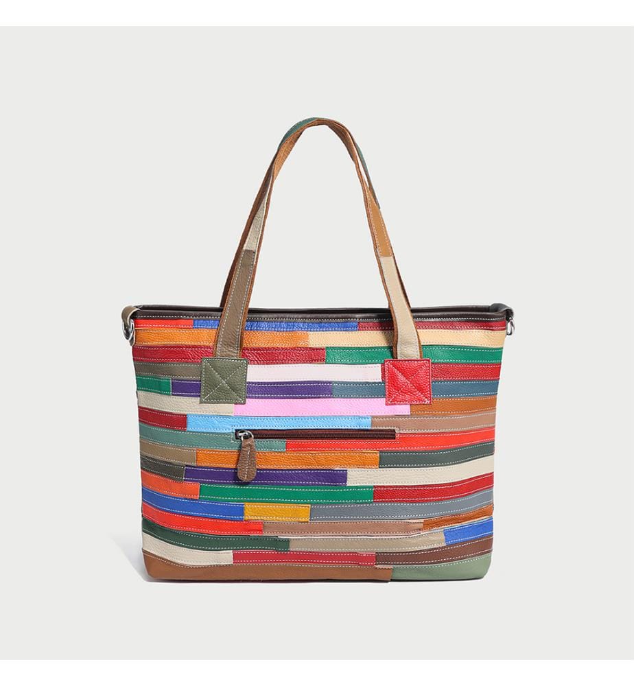 Hippie Patchwork Floral Einkaufstasche - Mehrfarbig
