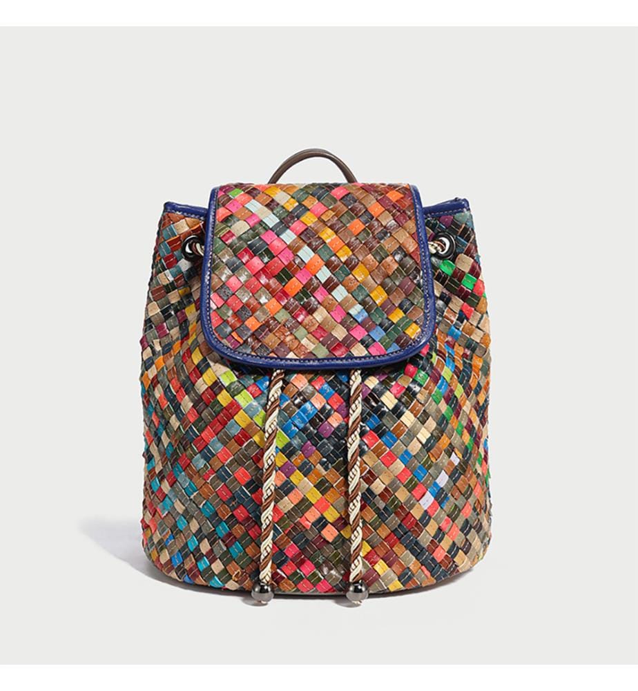 Sunset Rucksack geflochten - Multicolor