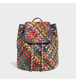 Sunset Rucksack geflochten - Multicolor