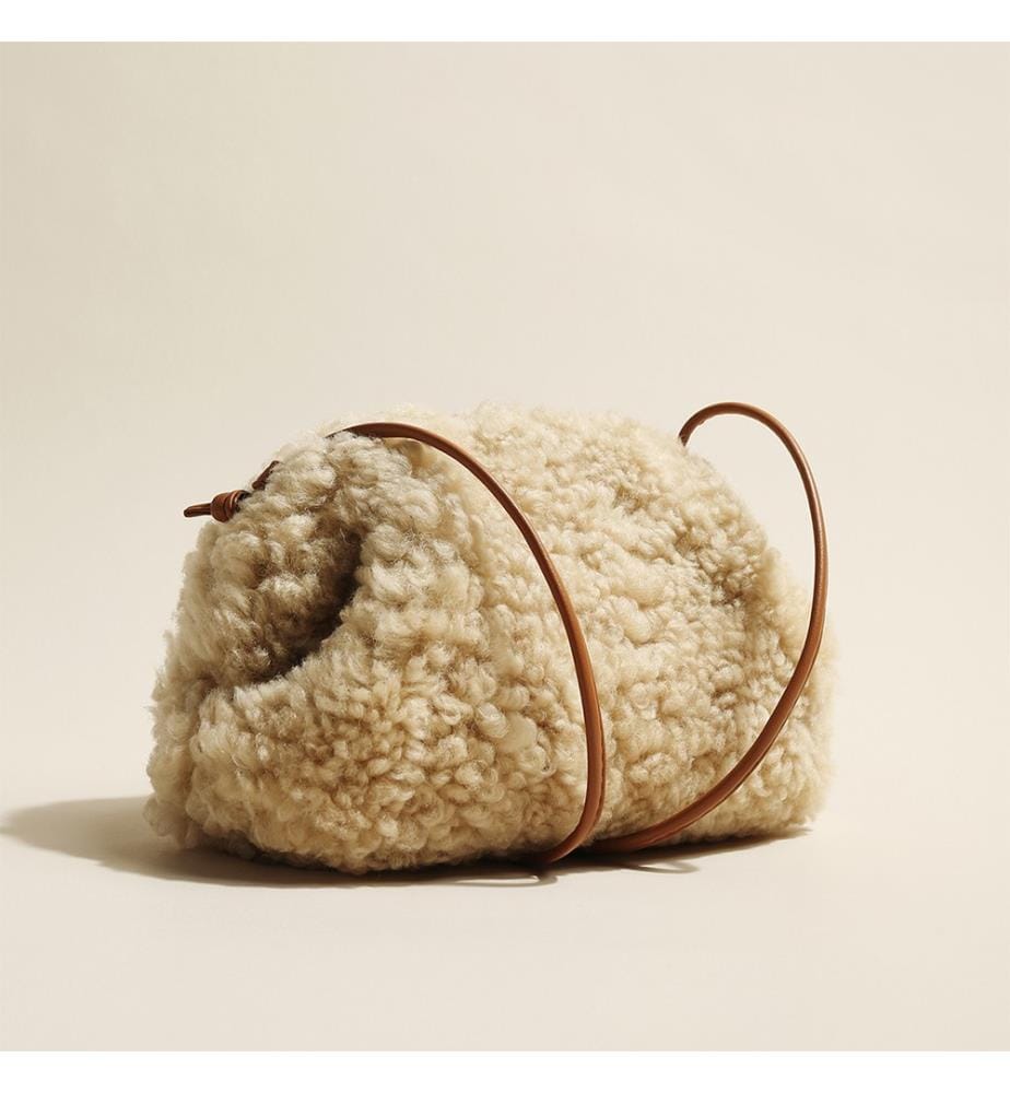 Dumpling-Schultertasche - Creme
