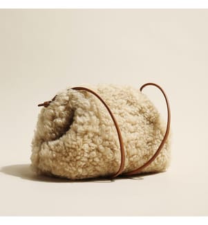 Dumpling-Schultertasche - Creme