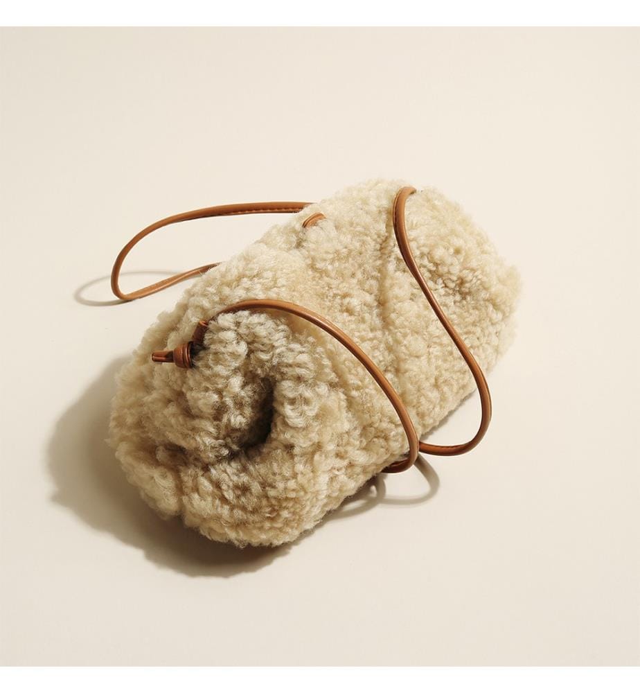 Dumpling-Schultertasche - Creme