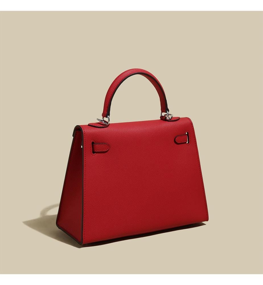 Trapezförmige Handtasche - Silber