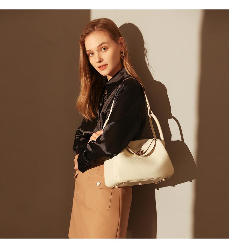 Monte Convertible Leather Bag - Ivory