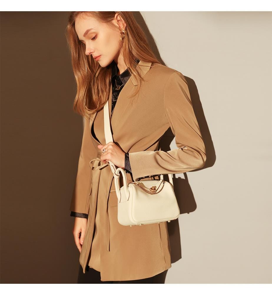 Monte Convertible Leather Bag - Ivory