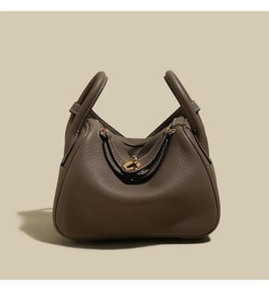 Monte Convertible Bag aus Leder - Taupe