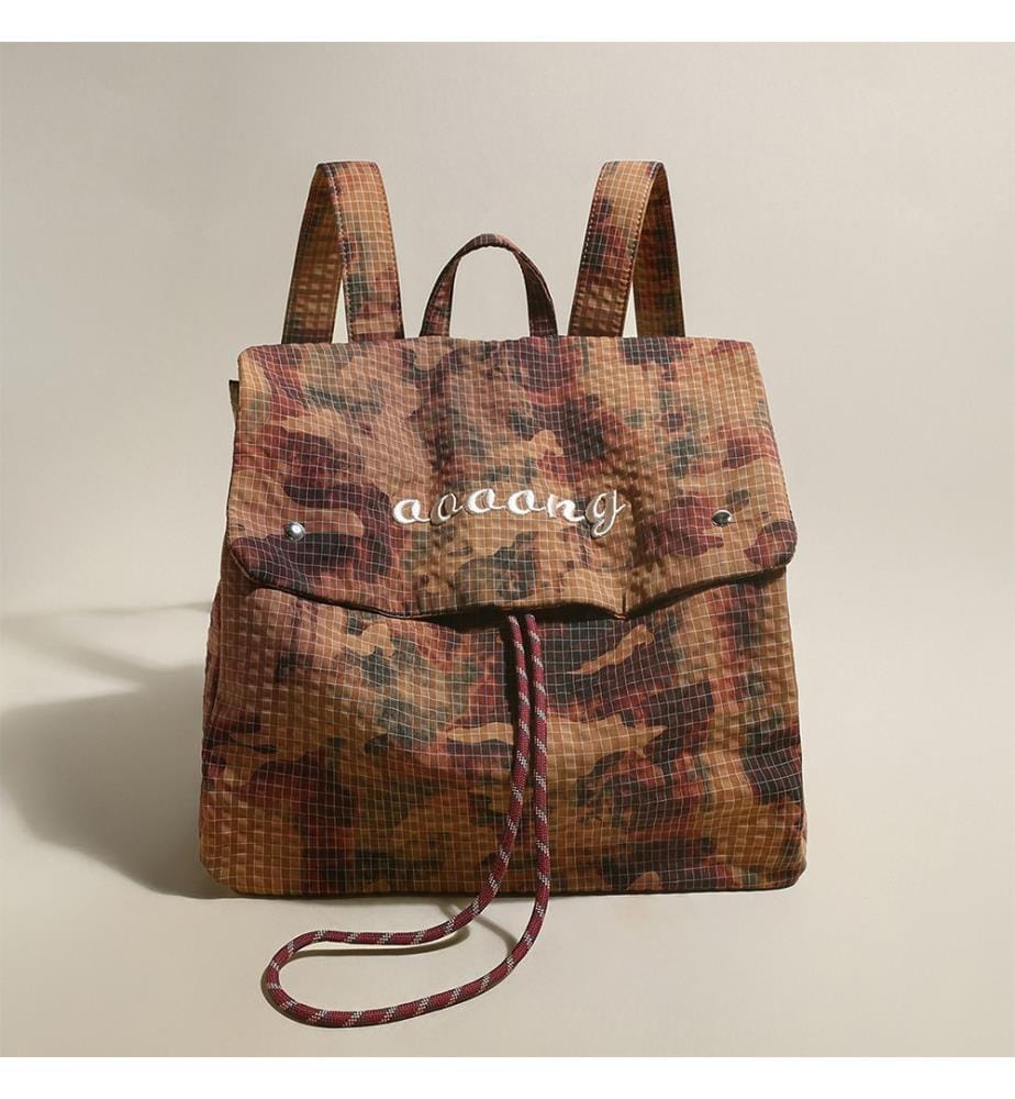 Camo Ripstop Rucksack - Braun