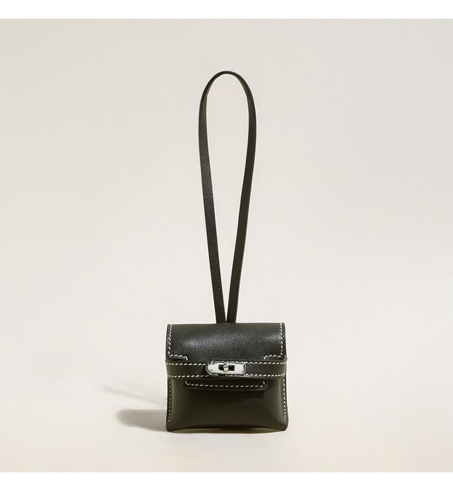 AirPods-Ledertasche - Schwarz