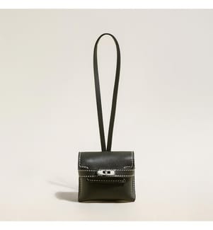 AirPods-Ledertasche - Schwarz