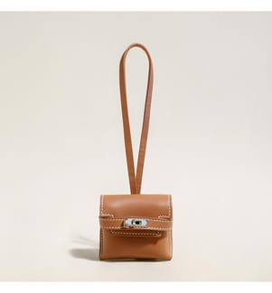 AirPods-Ledertasche - Braun