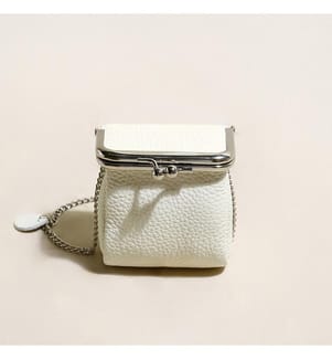 Brieftasche mit Kugelschliesse - Elfenbein