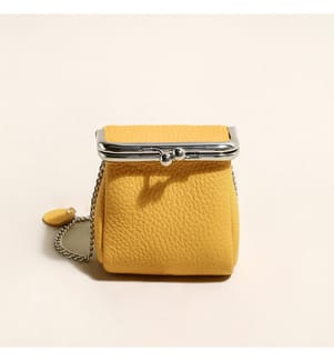 Brieftasche mit Kugelschliesse - Gelb